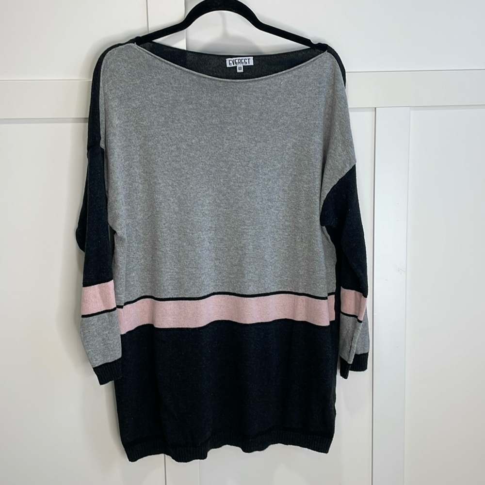 Vintage Made in Italy Everest Pink, Grey and Black Sweater